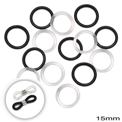 Λαστιχάκι Γυαλιών Σιλικόνη 15X2mm Μαύρο_225100084-02